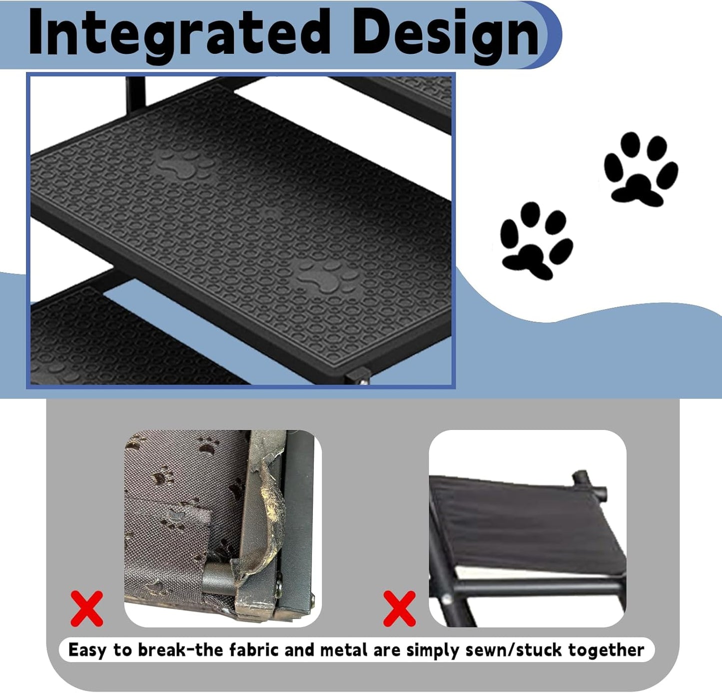 Dog Stairs for Car, Dog Steps for Car with Upgraded