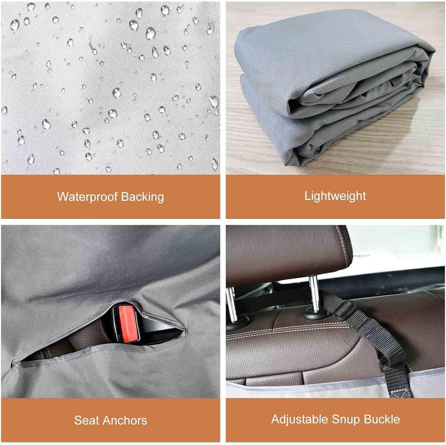Dog Seat Cover, Waterproof Dog Hammock, Scratchproof Travel