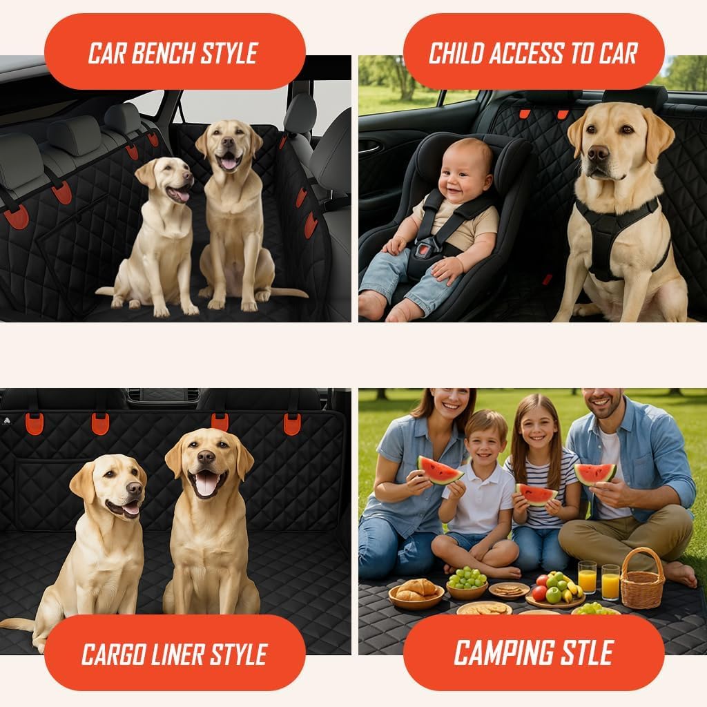 Dog Car Seat Cover Heavy Duty 4 Layer seat Cover hammok