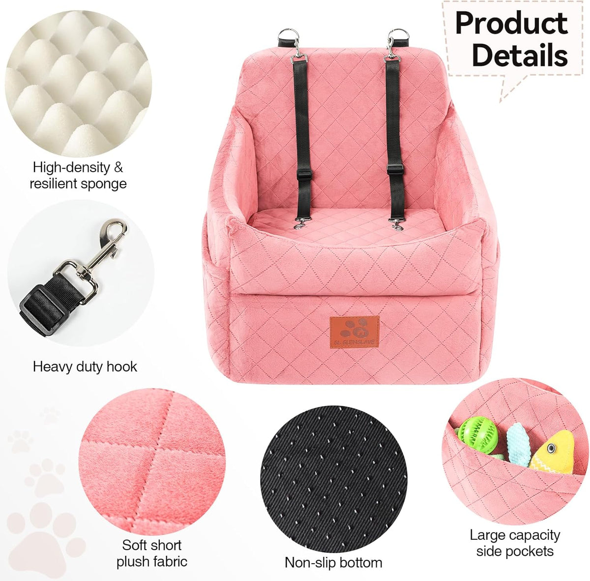 Dog Car Seat for Small/Medium Dogs, Dog Booster Car Seats