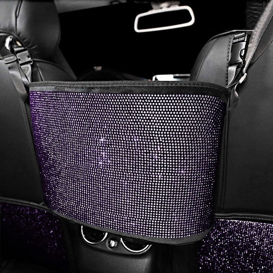 Crystal Car Organizers and Storage Purse Holder, Car Seat
