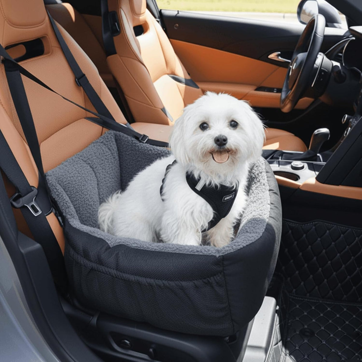 Dog Car Seat for Small Dogs,Washable Pet Booster Seats for