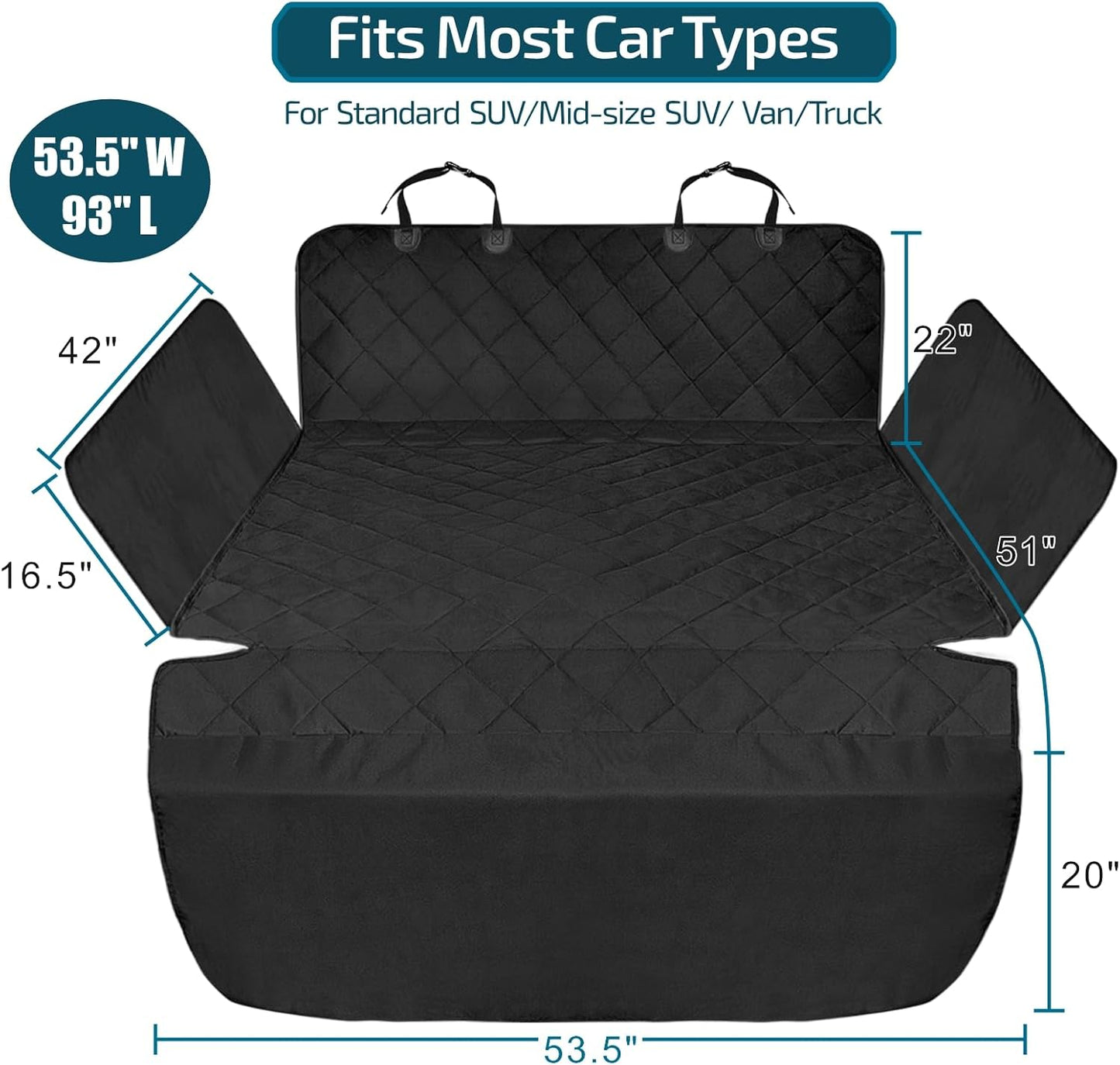 SUV Cargo Liner for Dogs - Waterproof Pet Cargo Liner with
