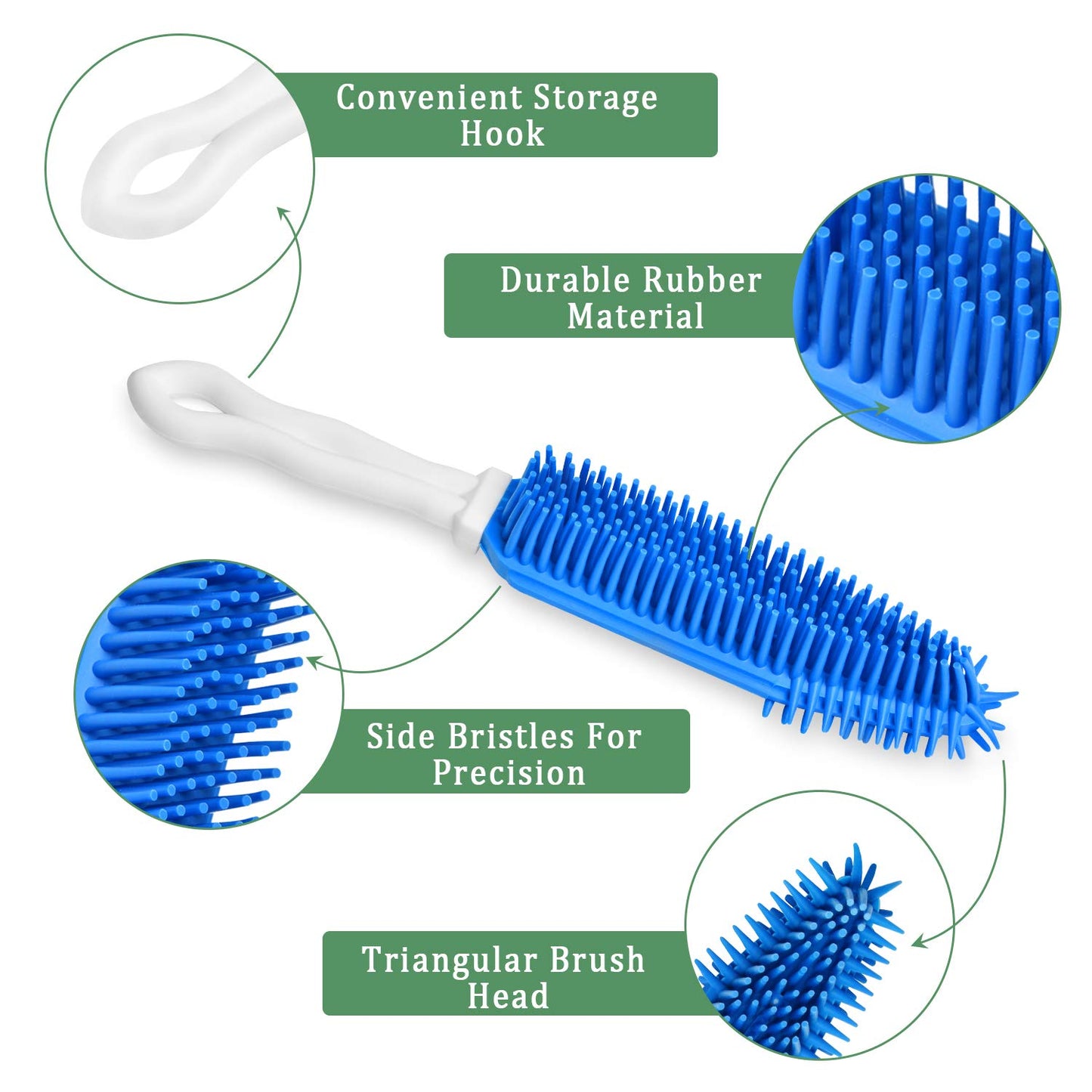 3 Pieces Pet Hair Remover - Car & Auto Detailing Brush