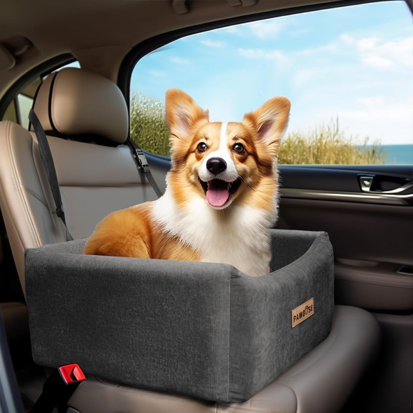 Dog Car Seat for Small Medium Dogs up to 25lbs