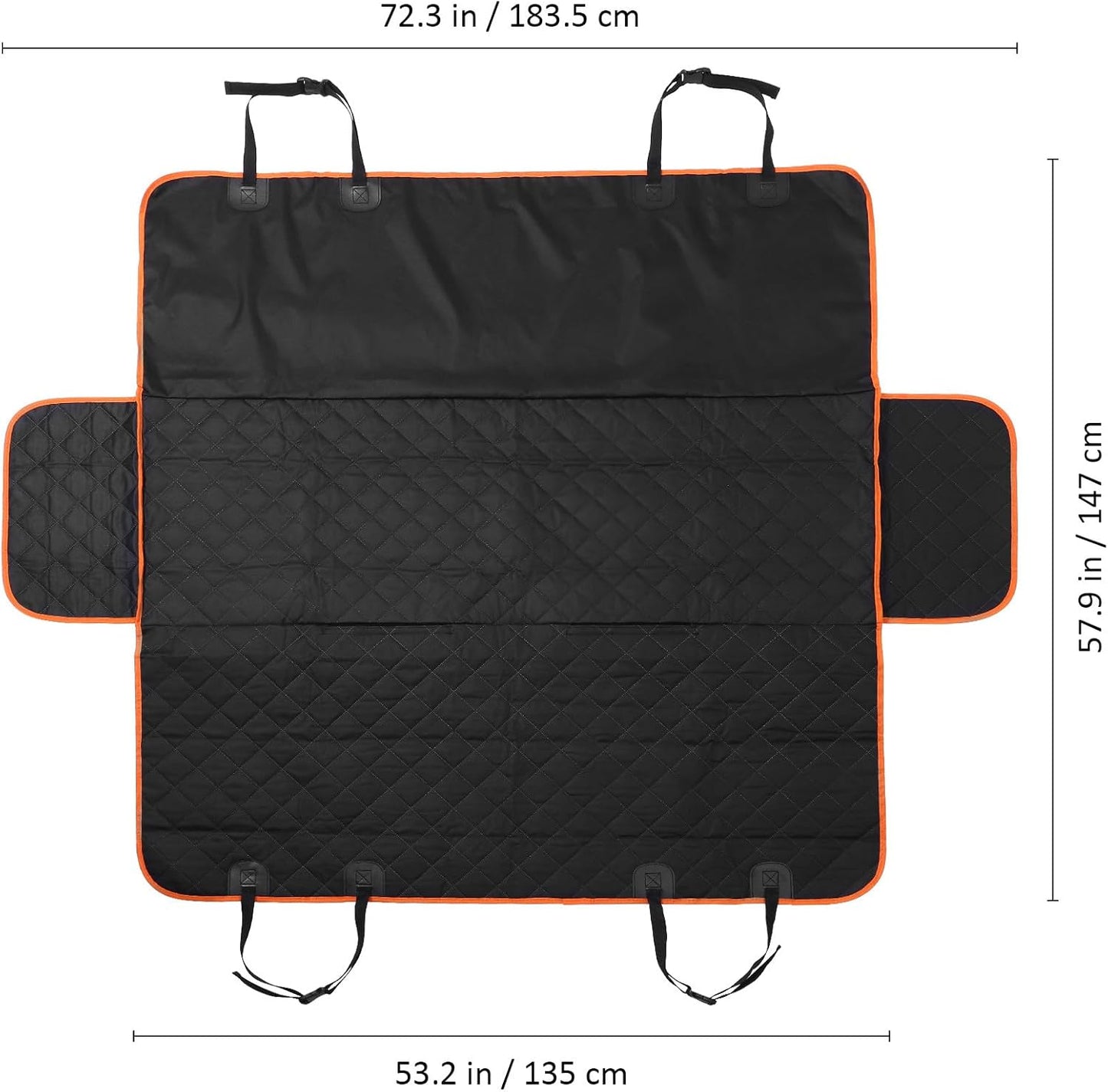 Dog Seat Cover for Back Seat Waterproof Pet Car Mat