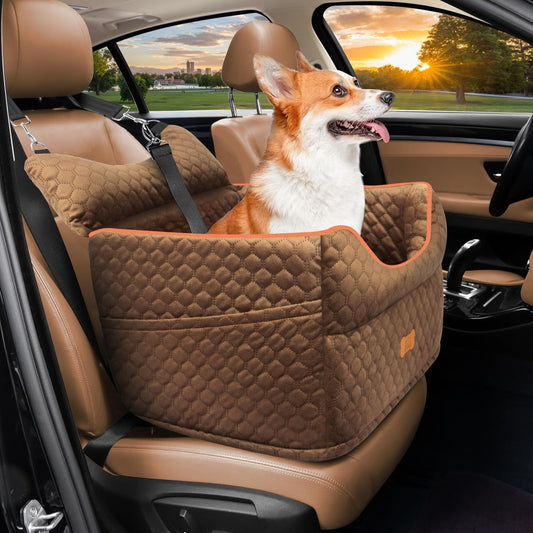 Dog Car Seat - Memory Foam Dog Booster Seat for Small Dogs