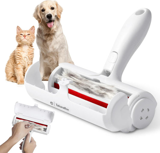 Pet Hair Remover, Reusable Lint Roller with Self-Cleaning