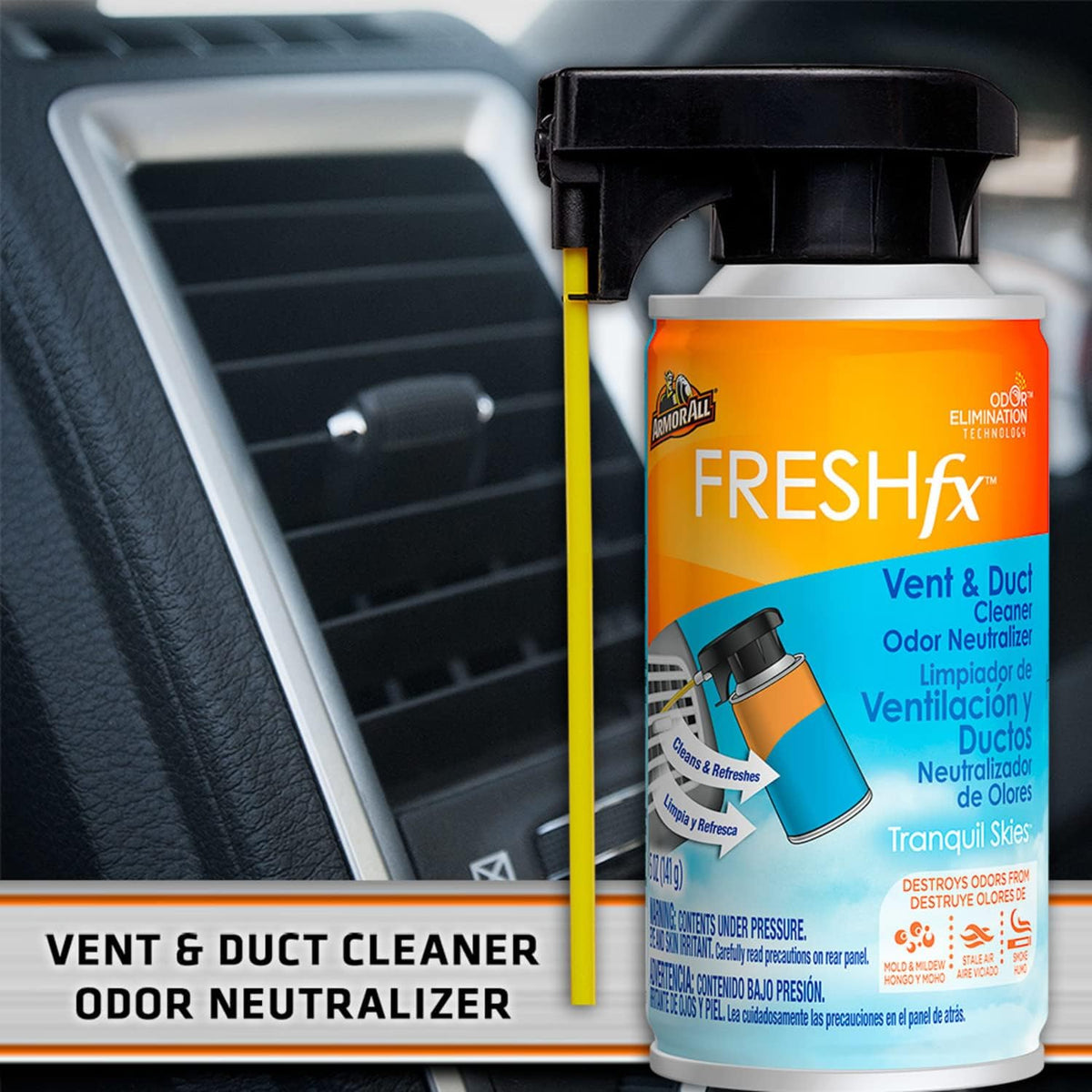 Car Air Freshener and Cleaner, Odor Eliminator Spray for