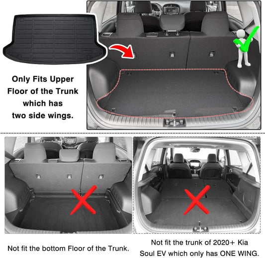 Cargo Liner Custom Fit for Kia Soul 2020 2021 2022 2023
