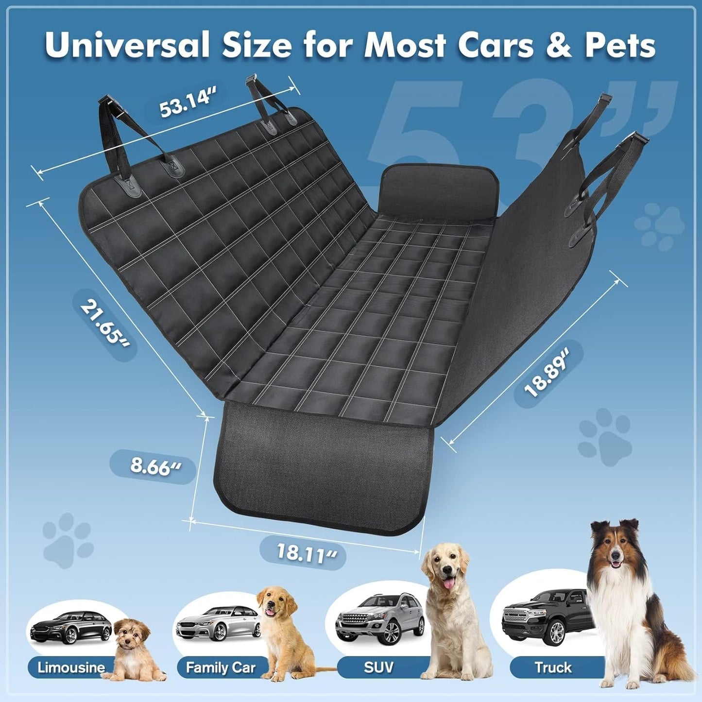 Dog Car Seat Cover for Mercedes Benz GLE 350/450/53