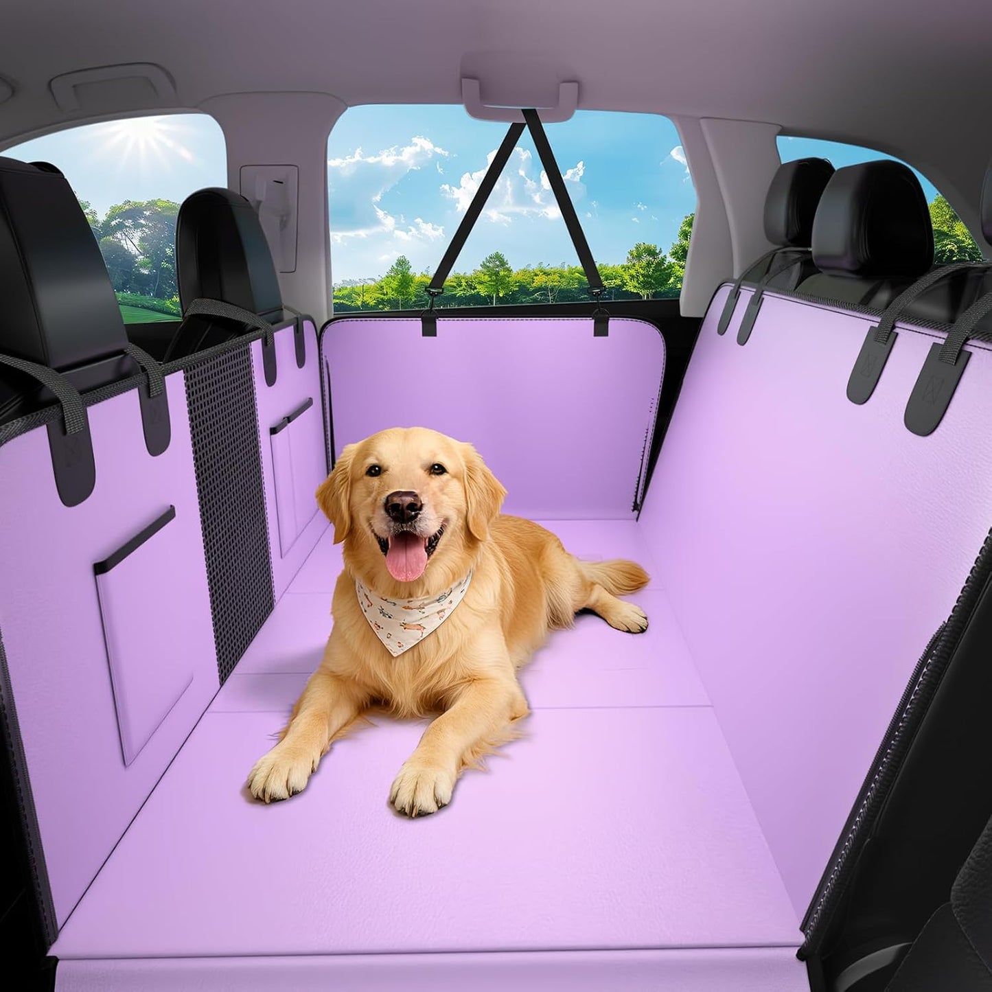 Dog Car Seat Cover for Back Seat, 52"x65" Waterproof