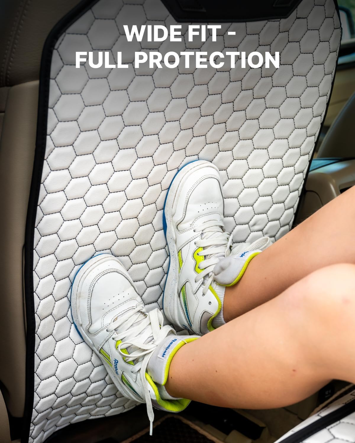 Kick Mat Back Seat Protector - Car Back Seat Cover for Kids