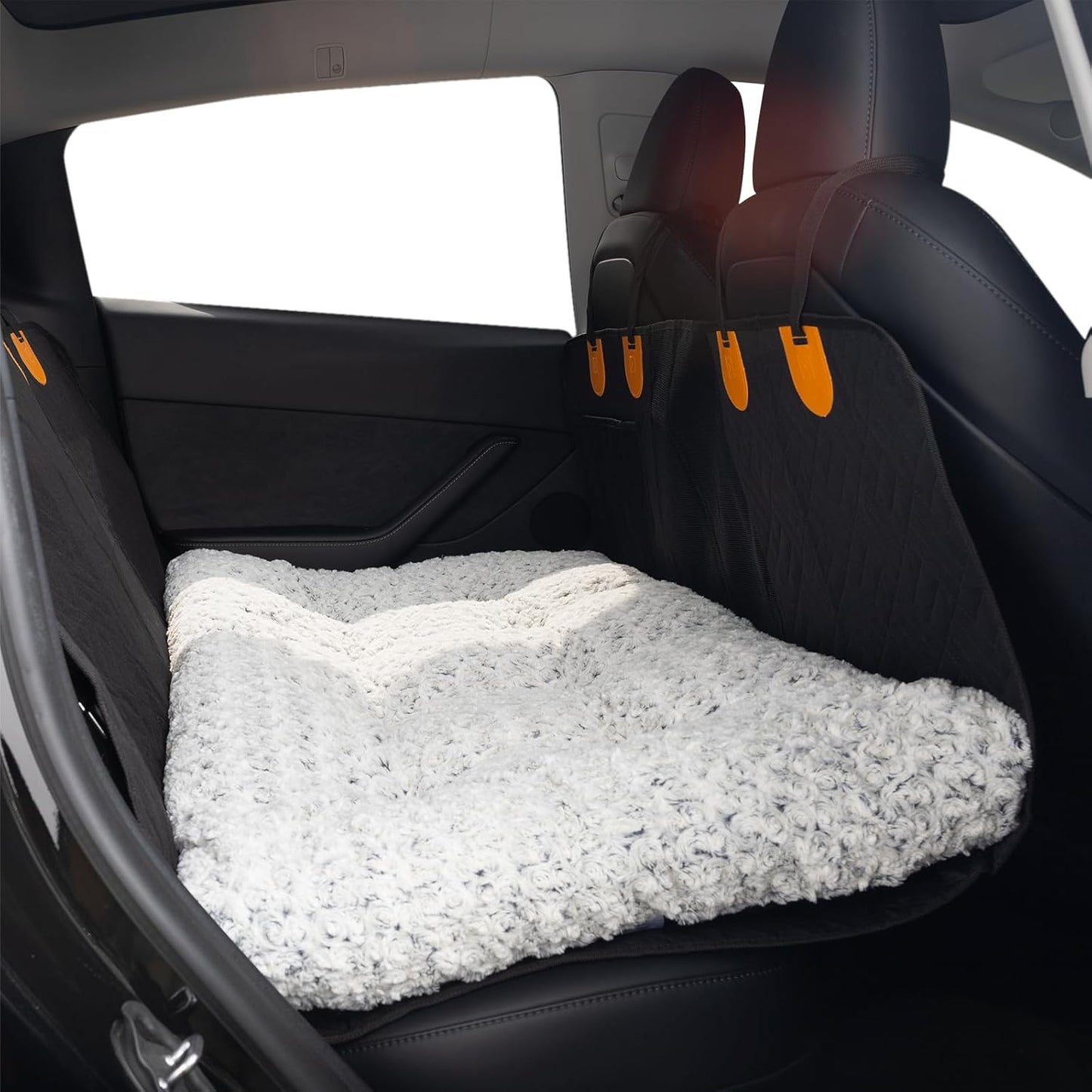 3.5" Thick Deluxe Plush Dog Bed Mat for Car, Comfy Dog Seat