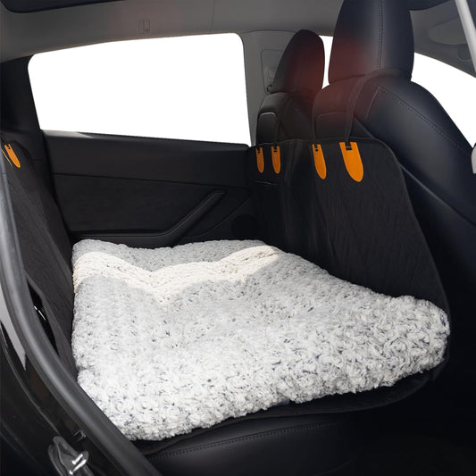 3.5" Thick Deluxe Plush Dog Bed Mat for Car, Comfy Dog Seat