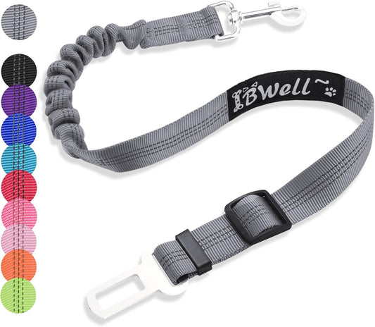 Dog Seat Belt with Elastic Bungee Leash, Car Seat Belt for