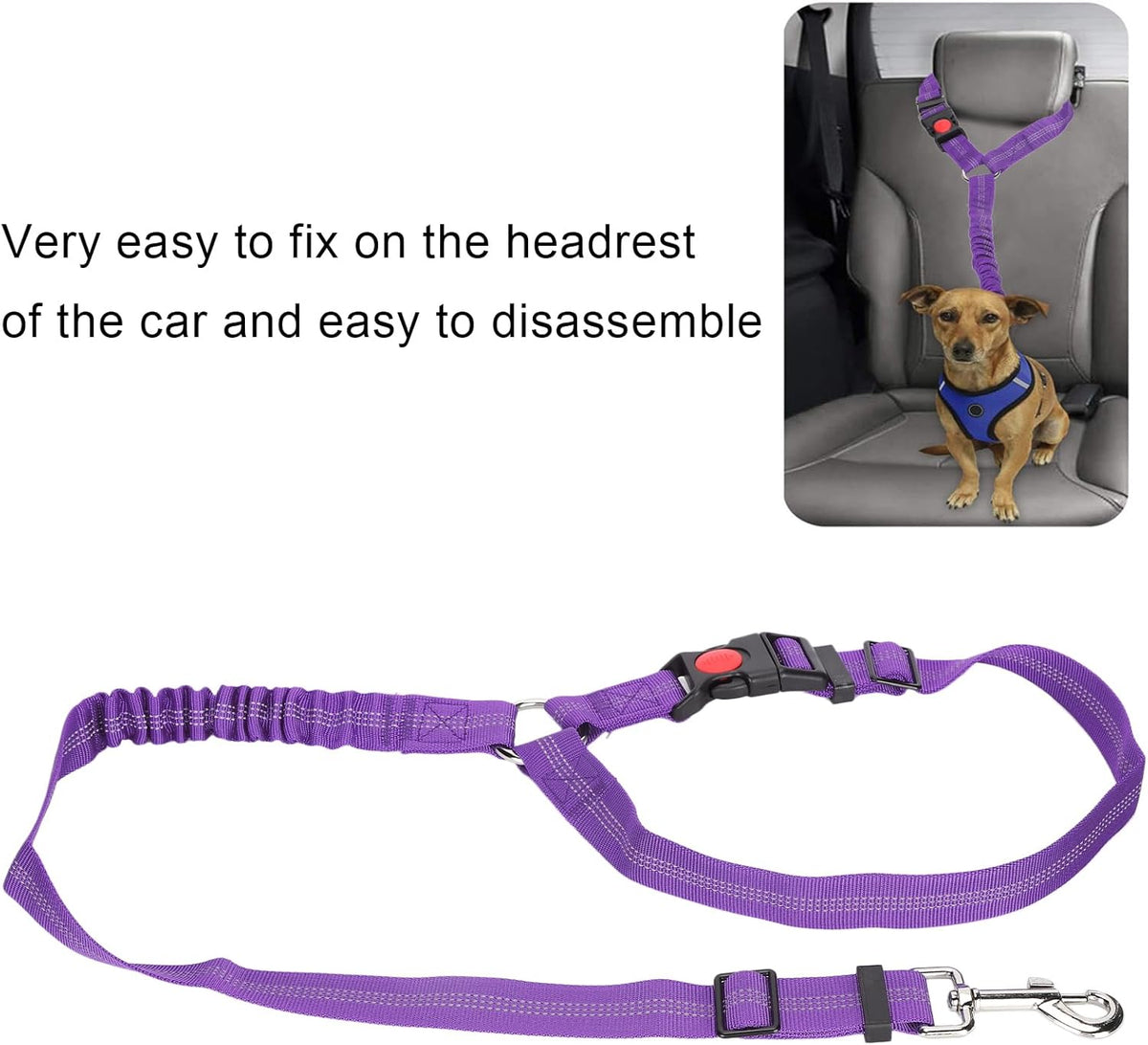 Dog Seat Belt for Cars, Reflective Safety Seatbelt Strap