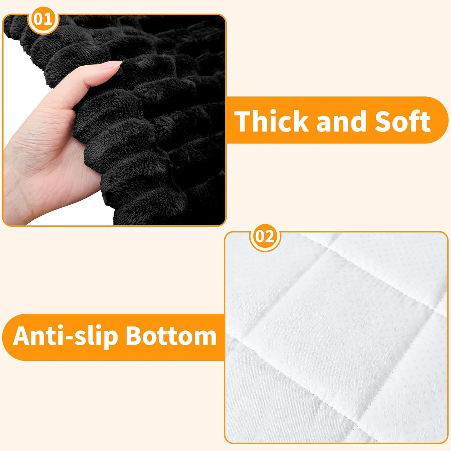 Dog Car Seat Covers for Back Seat, Dog Bed for Car, Car