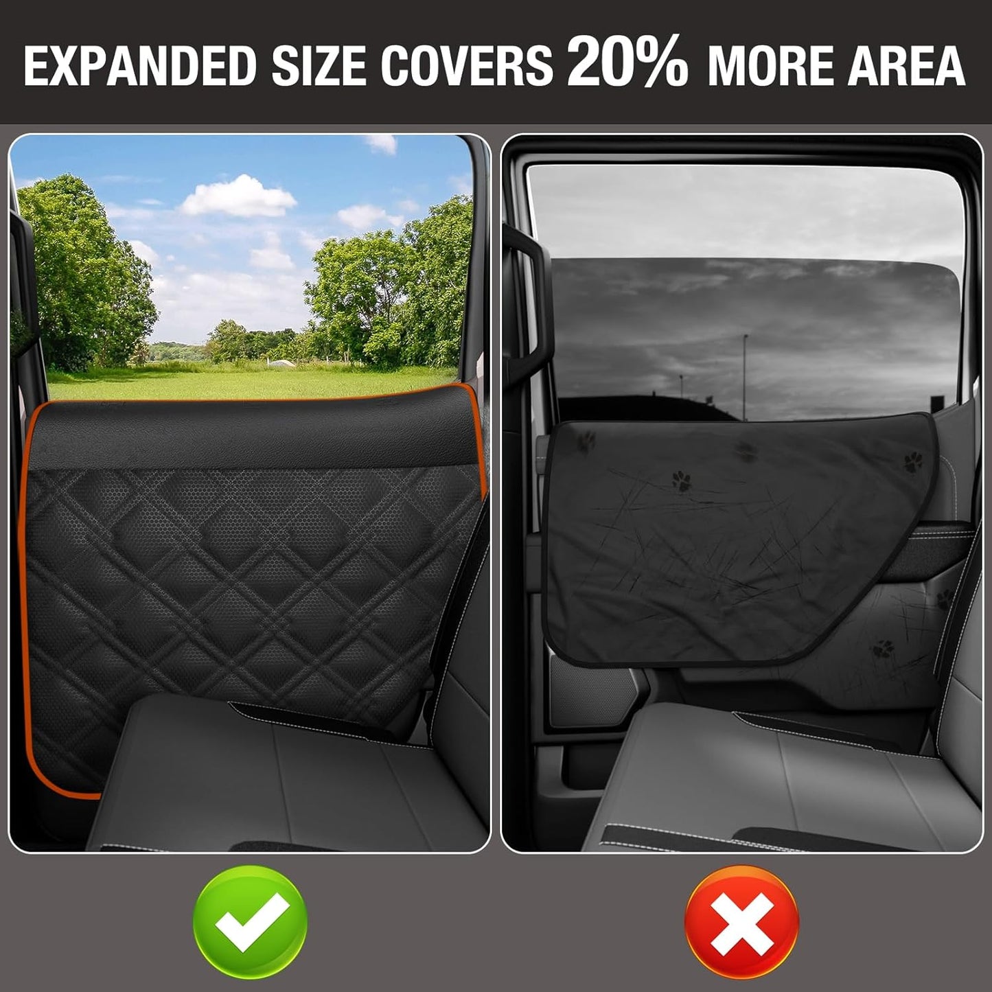 Door Protector from Dog Scratching– 20% Larger Designed Dog