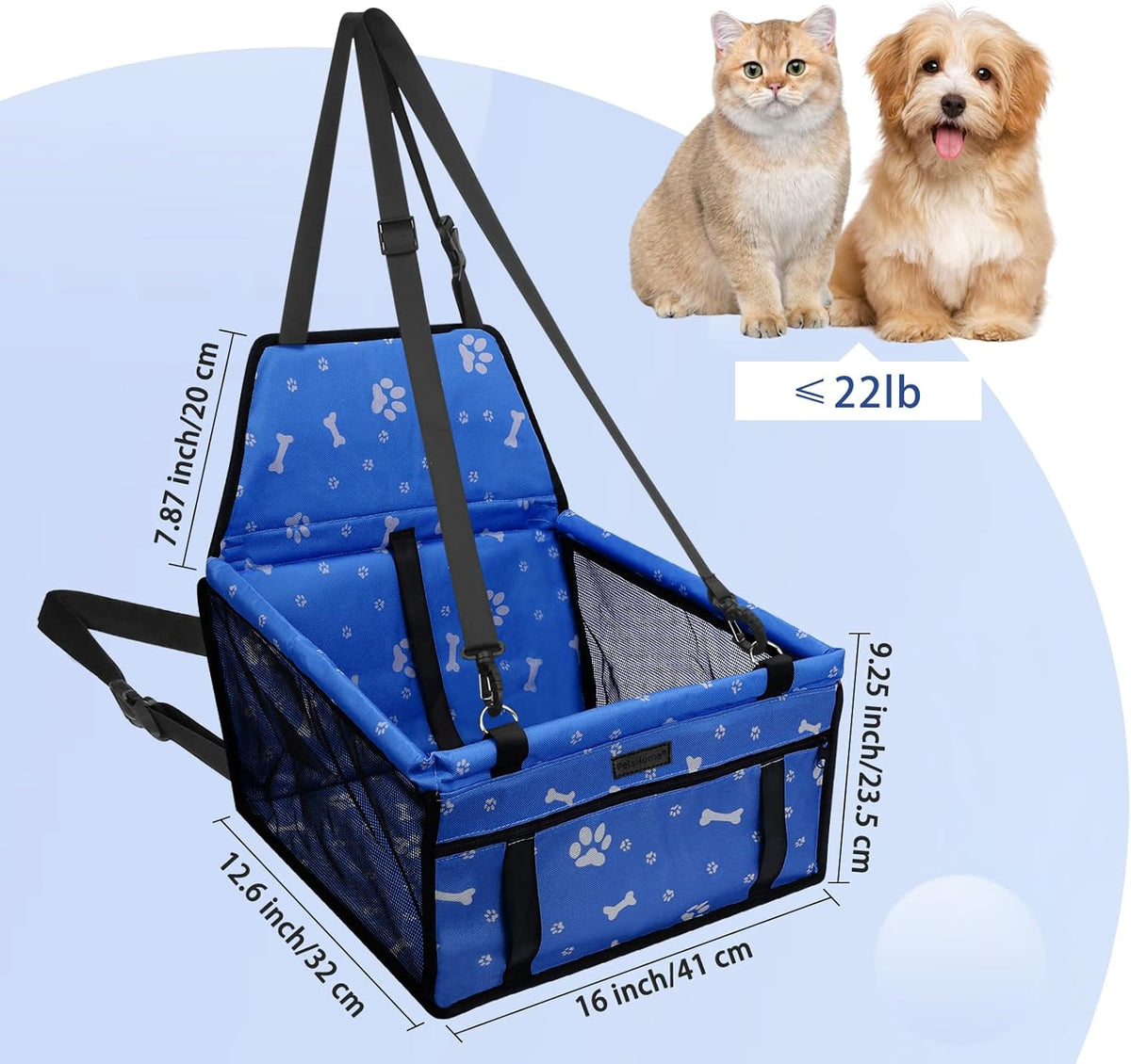 Dog Car Seat Foldable Dog Car Booster Seat Waterproof