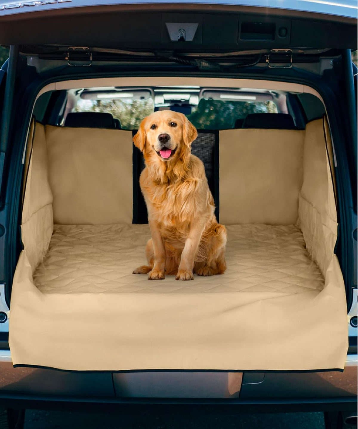SUV Cargo Liner for Dogs - Water-Resistant Pet Trunk Cargo Cover Mat for SUVs and Sedans with Bumper Flap Protector, Trunk Cover, Non-Slip Liner, (35" X 40") Upgraded 2025