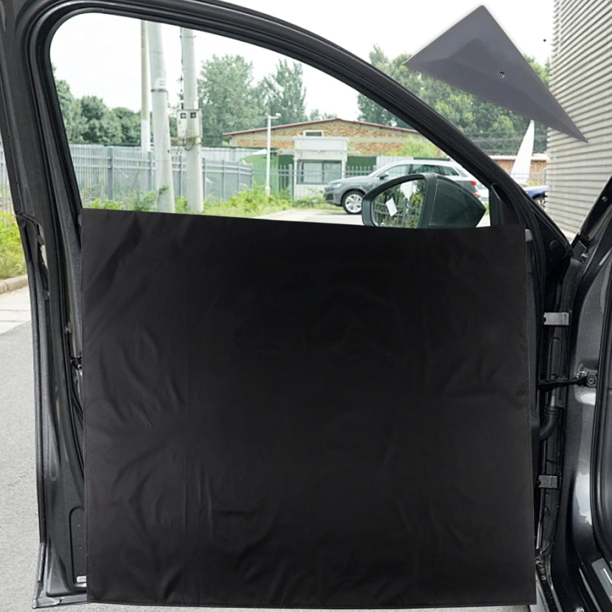 2 Packs Car Door Panel Cover with Squeegee Triangle