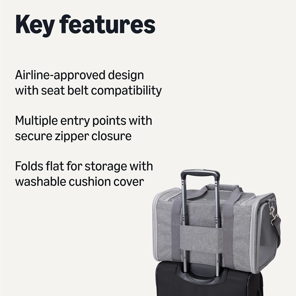 Soft Cat & Dog Carrier with Adjustable Shoulder Strap