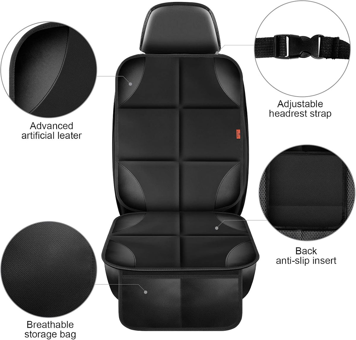 Car Seat Protector 1 Pack Car Seat Cushion Mat Thickest