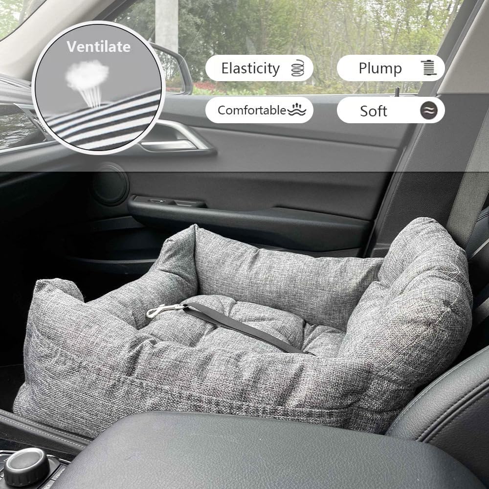Dog Car Seat, Adjustable Safety Leash Premium Cloth Pet