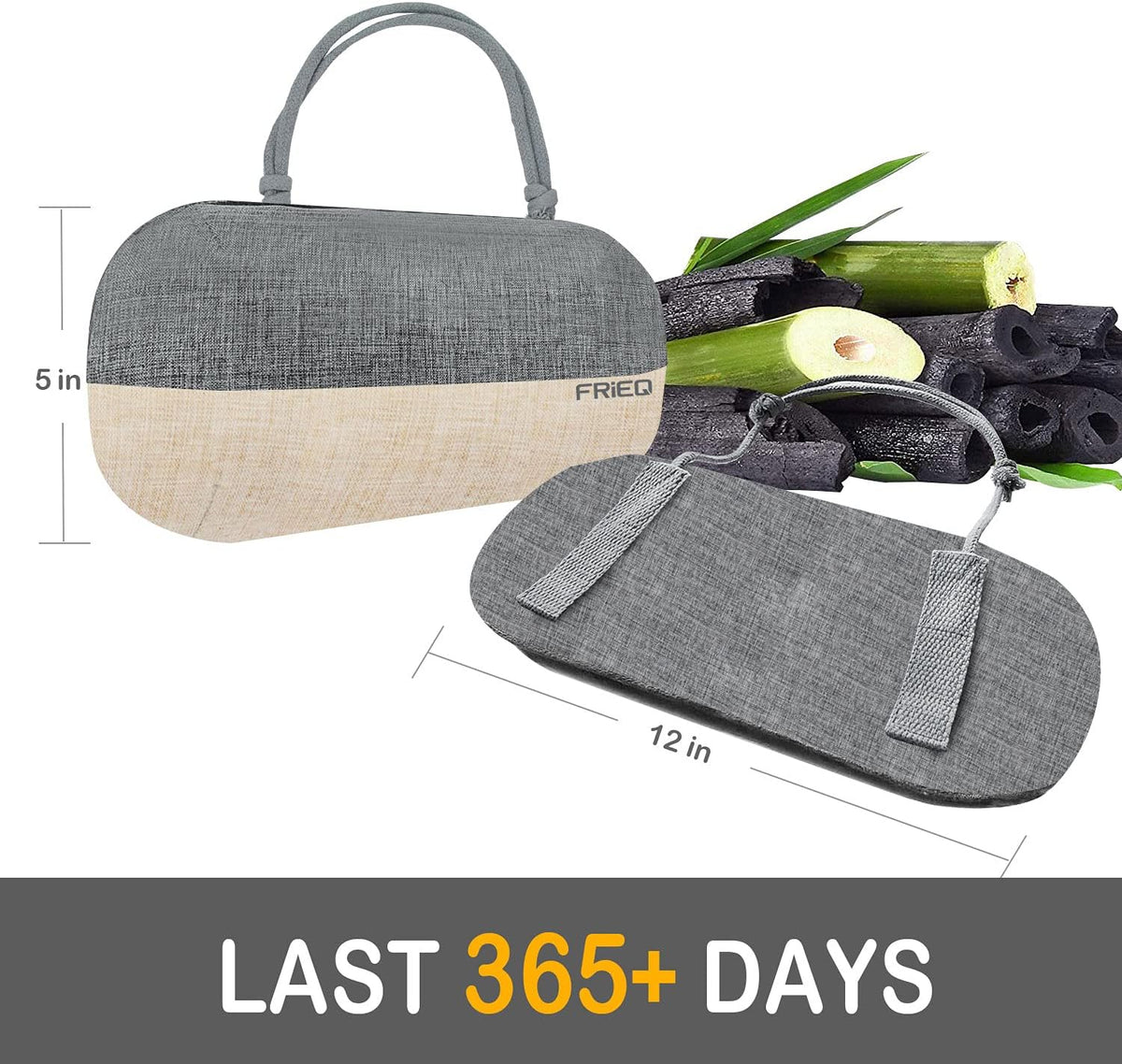 Car Air Freshener, 100% Activated Bamboo Charcoal Air