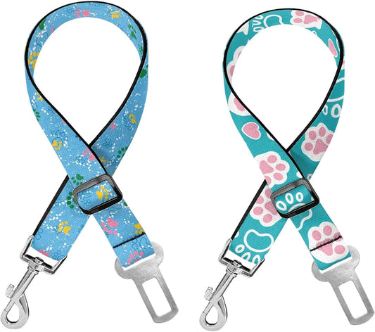 Cute Design 2-Pack Set Adjustable Pet Cat Dog Car Seat