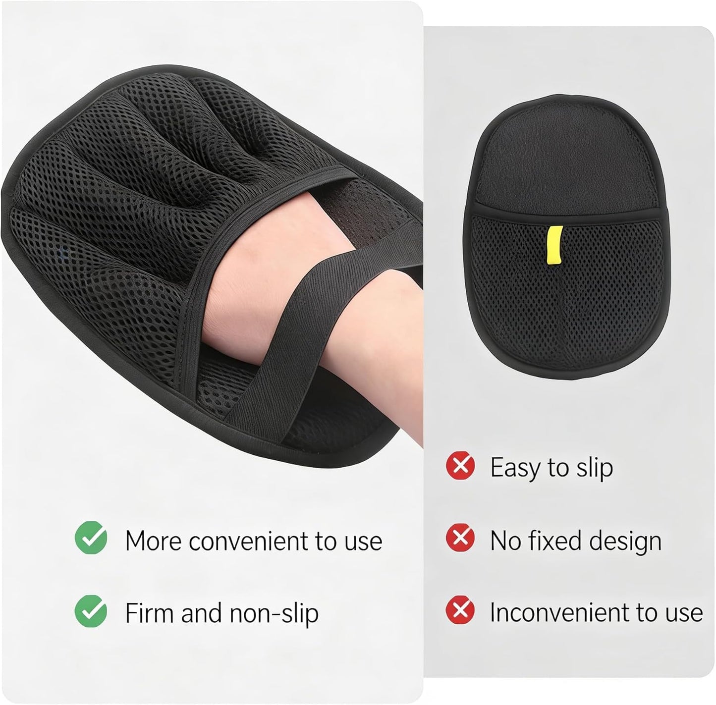 Pet Static Hair Removal Gloves , Double-Sided Bristles Hair