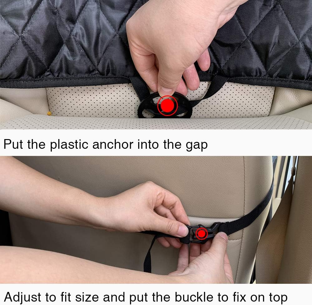 2-in-1 Dog Car Seat Cover Pet Car Hammock Waterproof Cat