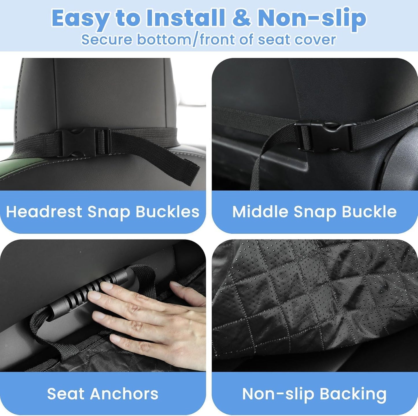 2 Pcs Dog Car Seat Cover for Citroen Jumpy Dispatch Expert