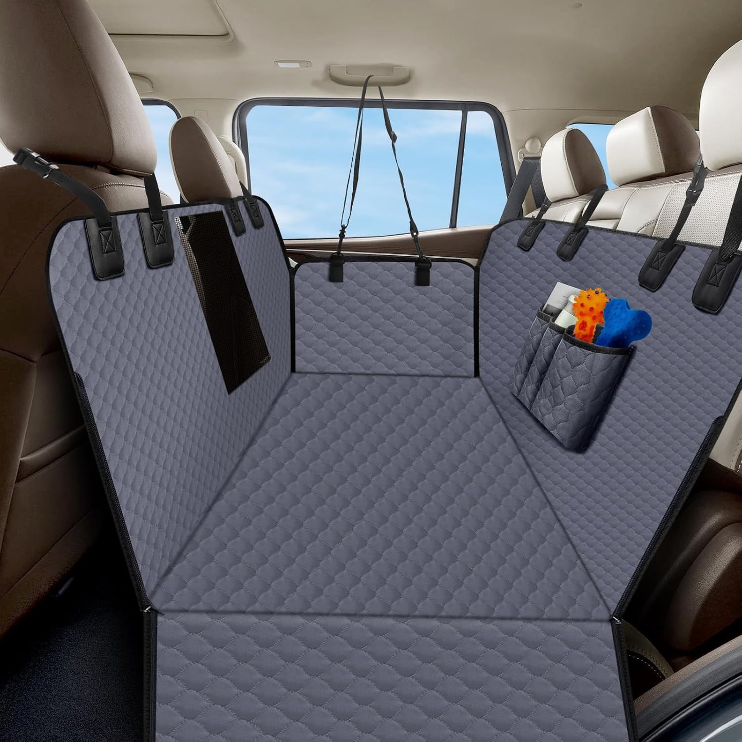 Dog Car Seat Cover for Back Seat, Waterproof Protector with