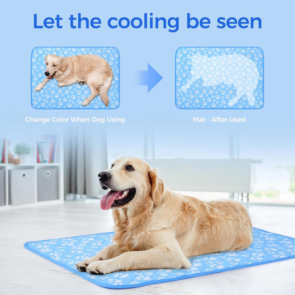 Cooling Mat for Dogs Large, 36'' x 27'' Color