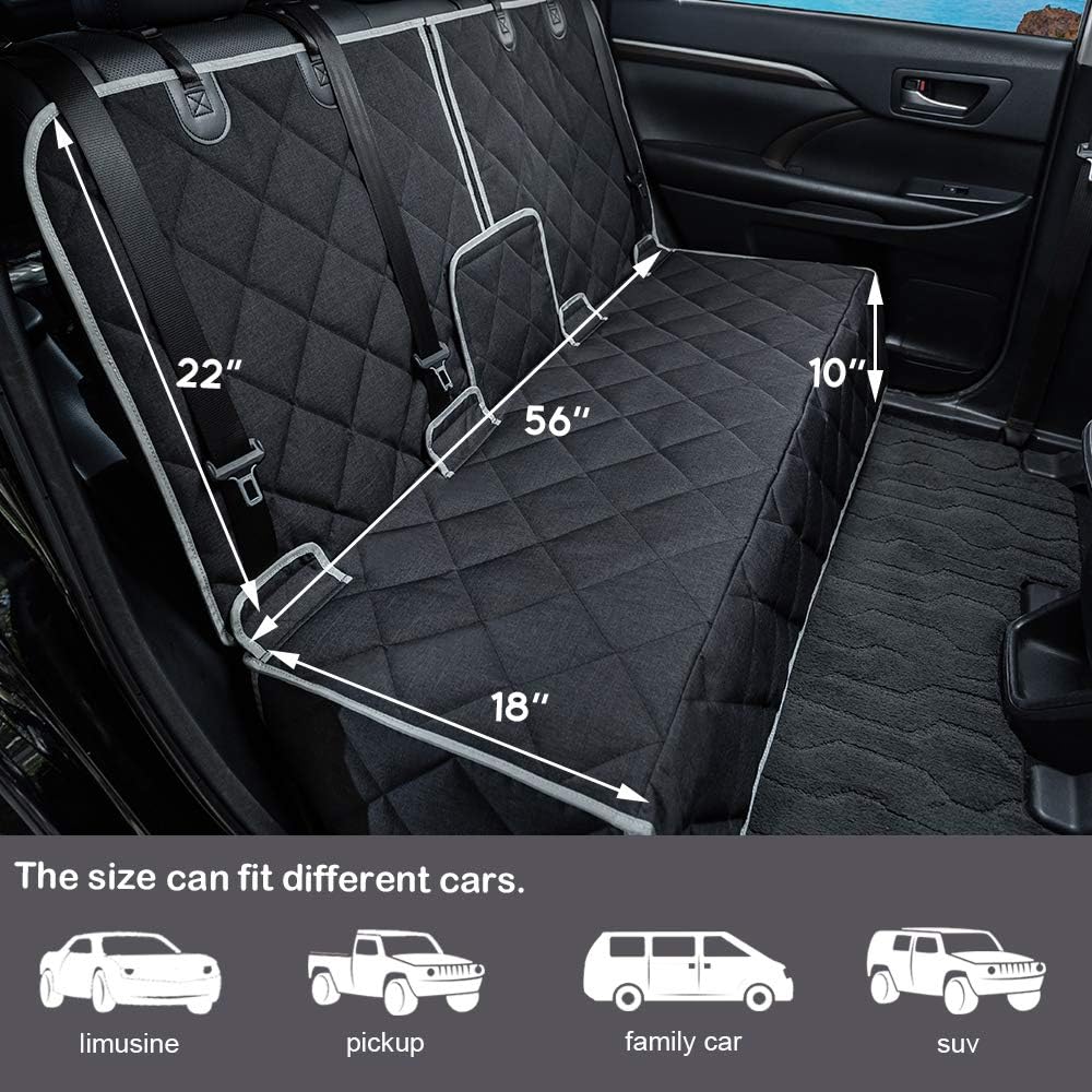 Dog Car Seat Cover Waterproof Dog Seat Cover for Cars Back