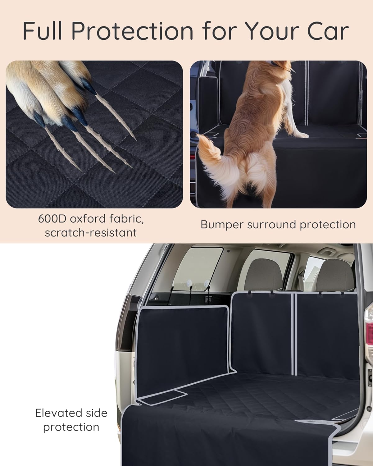 SUV Cargo Liner Waterproof Scratch-Resistant for Dogs Pet