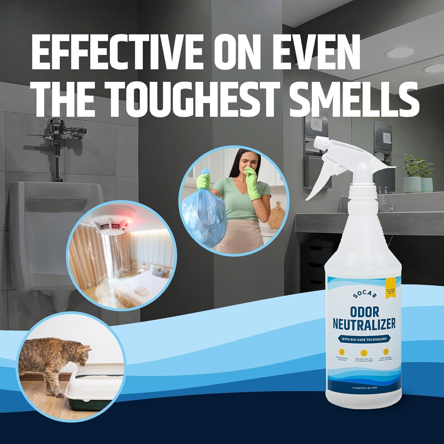 SOCAR - Odor Neutralizer Eliminates odors for Home, Office