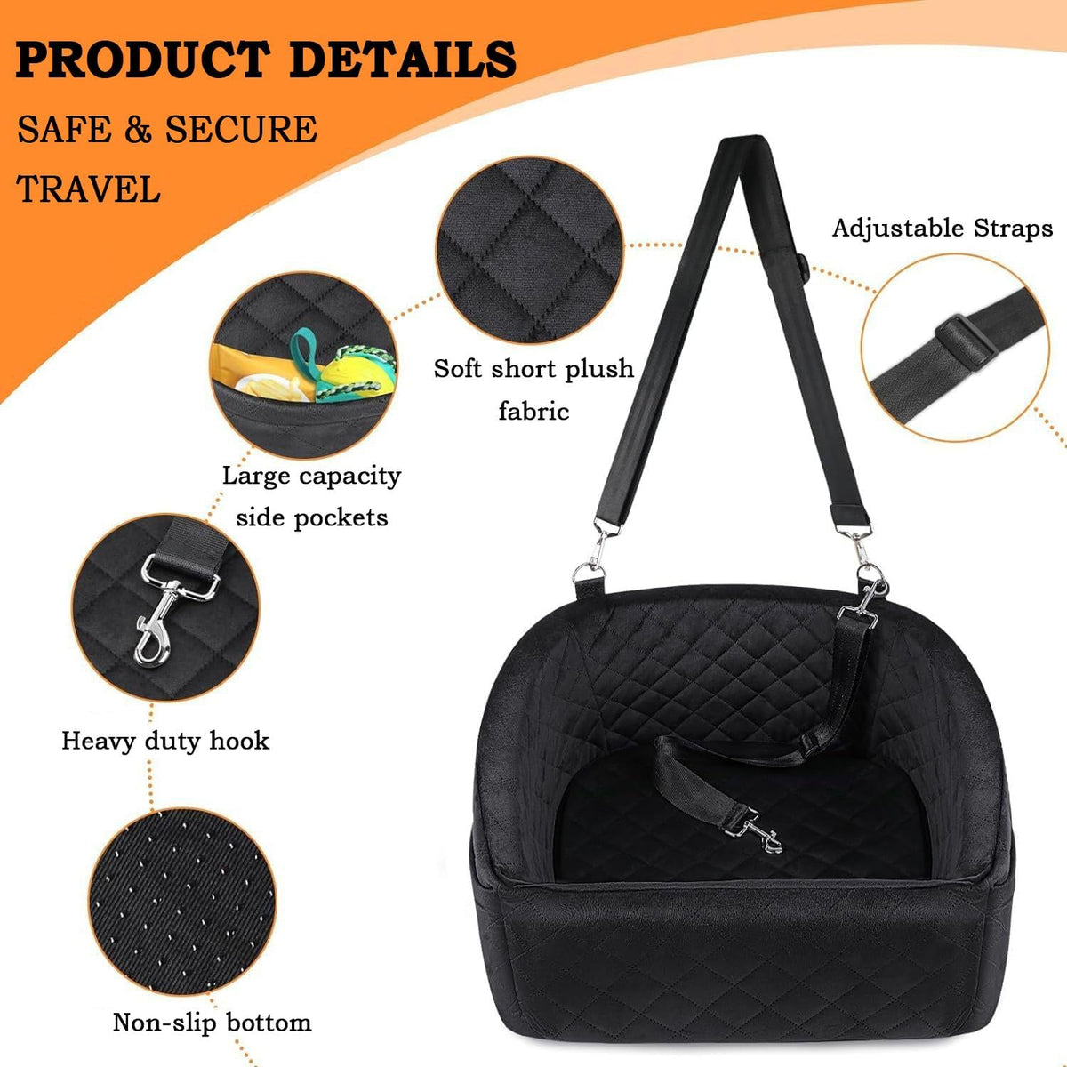 Dog Car Seat Bed for Mazda 3 Hatchback 6 Atenza MX-5 Miata