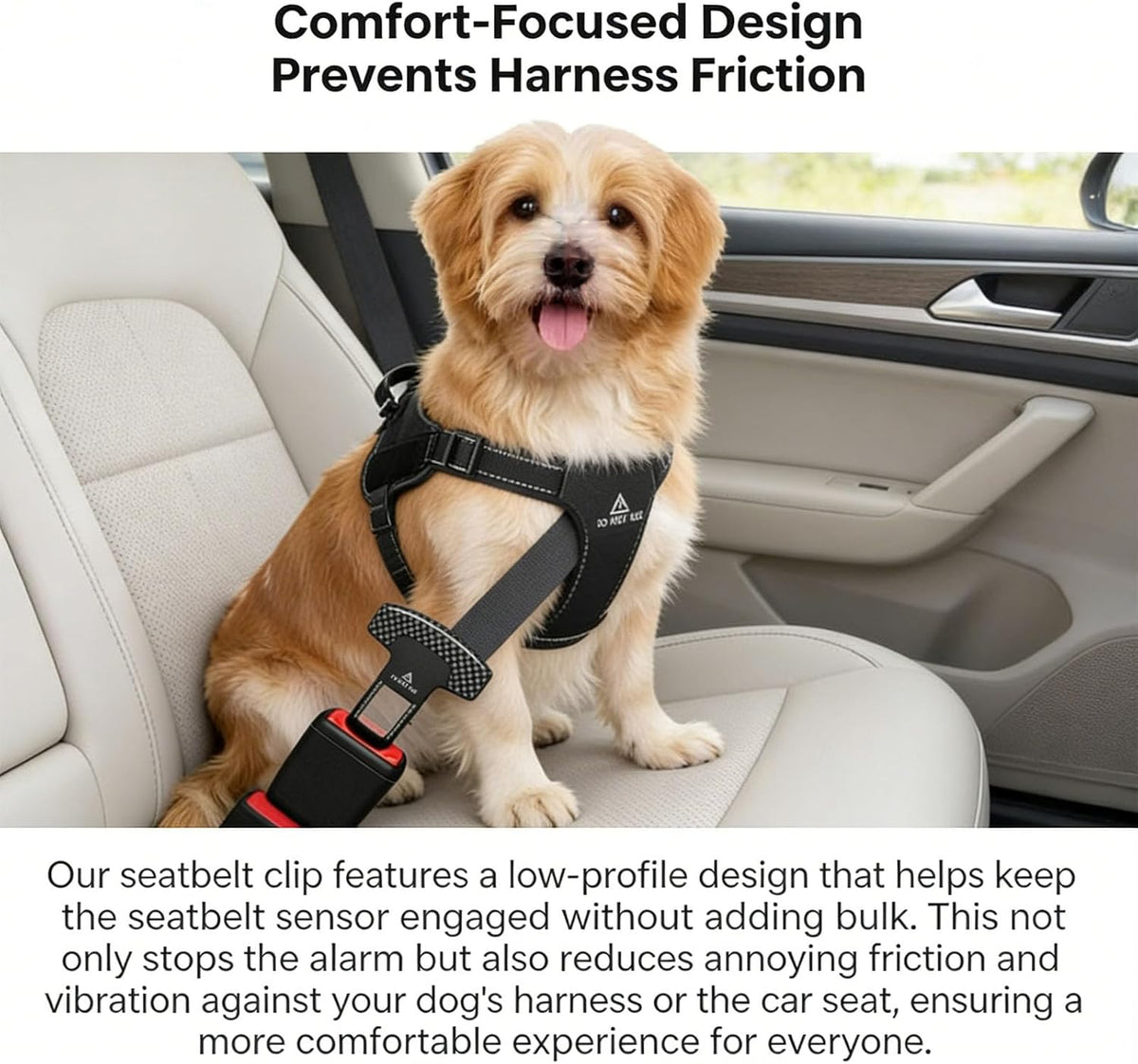 Dog Seat Belt for Car for Large Dogs, Universal Heavy-Duty