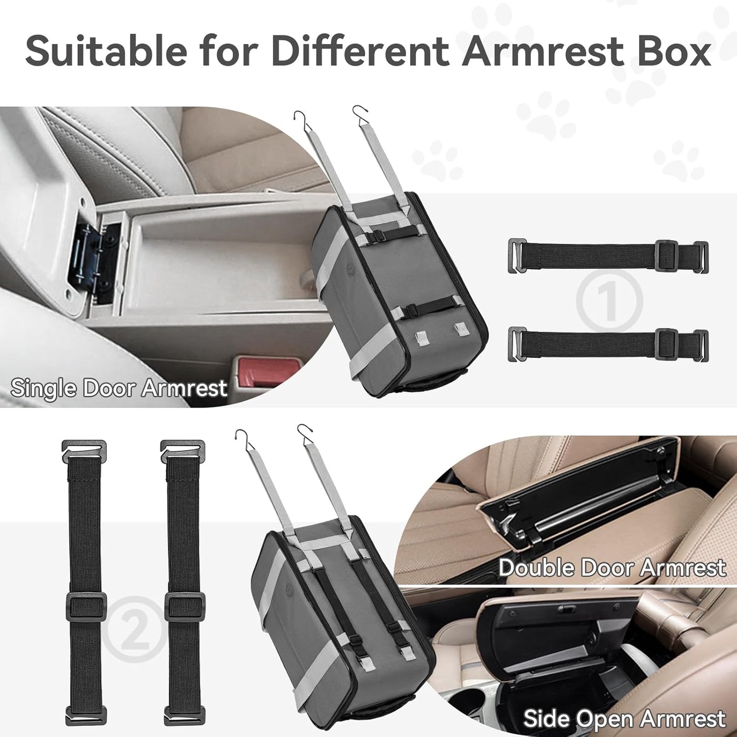 Multipurpose Center Console Dog Car Seat, Airline Approved