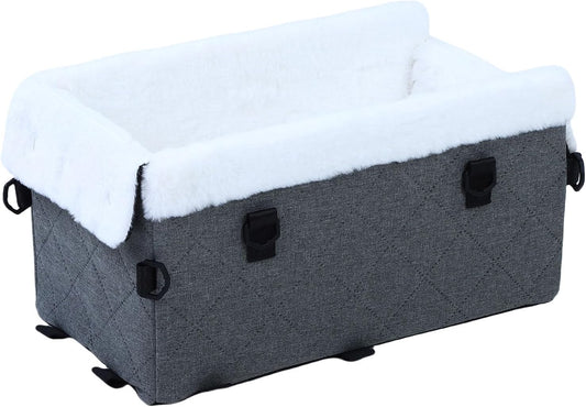 Portable Dog Car Seat, Soft Polyester Material, Secure