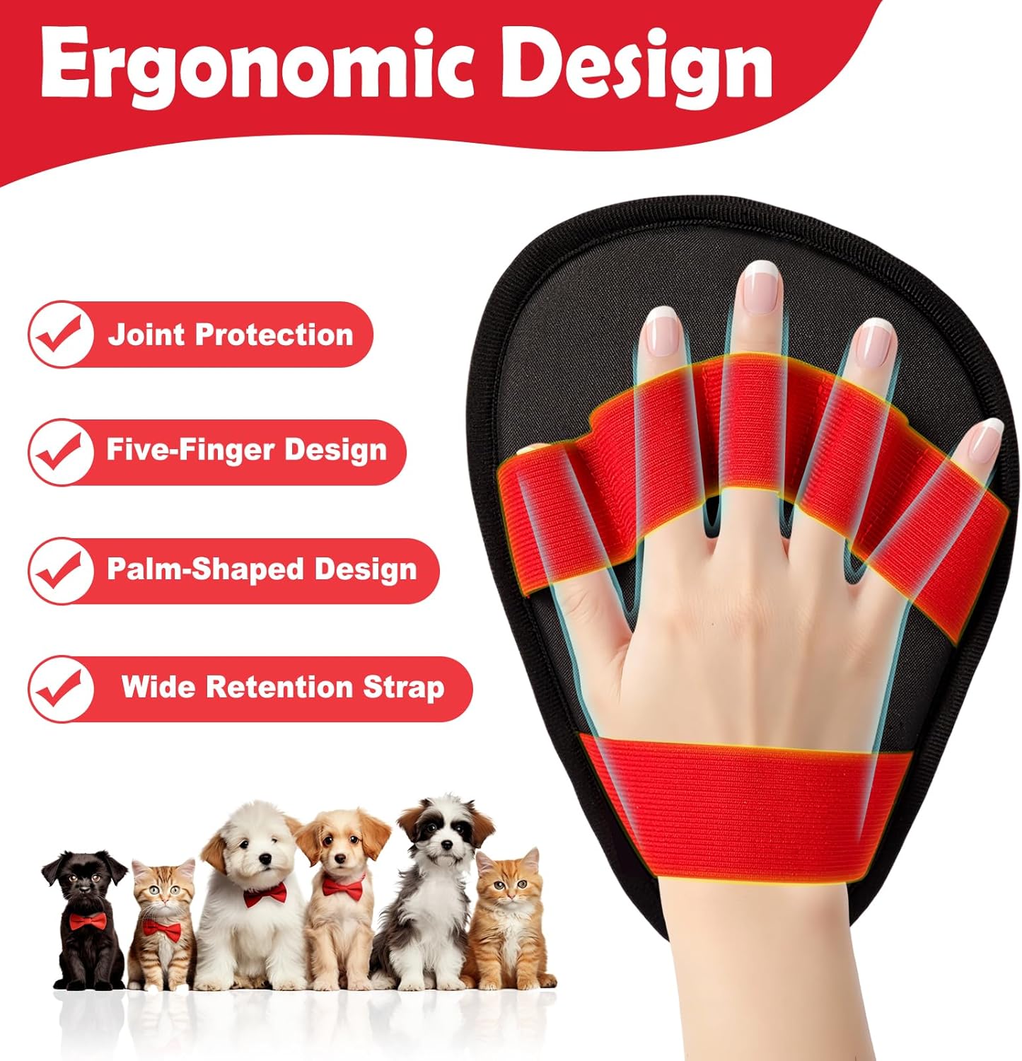 Pet Hair Removal Glove-The Ultimate Hair Removal Tool with