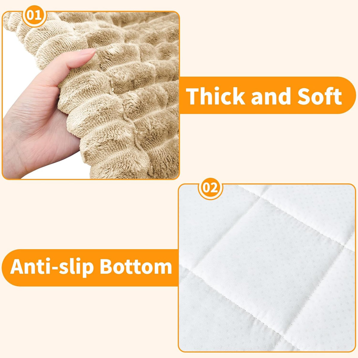 Dog Car Seat Covers for Back Seat, Dog Bed for Car, Car