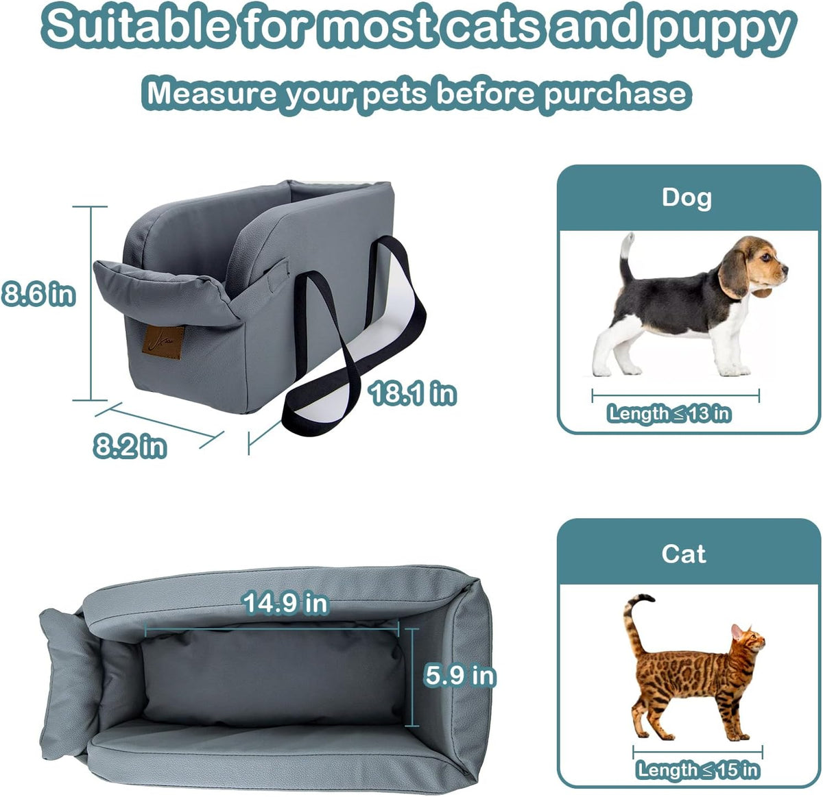 Dog Car Seat Centre Console Dog Booster Seat Dogs Console