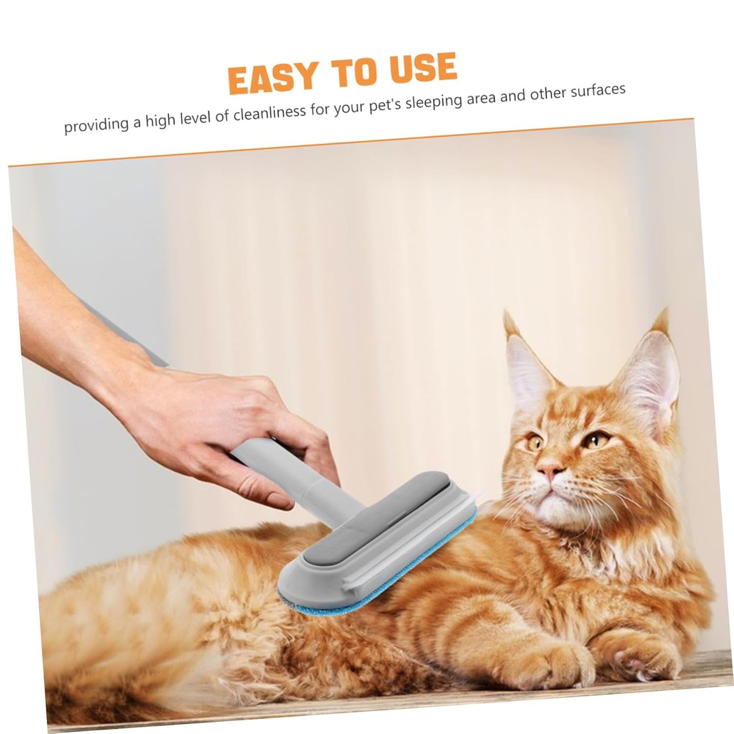 Efficient Pet Hair Remover Tool Double-sided Brush for Car
