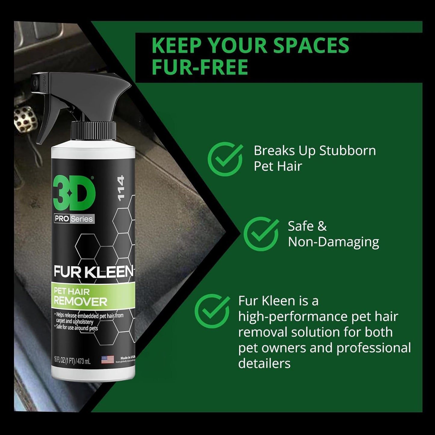 Fur Kleen - Pet Hair Remover & Cleaner
