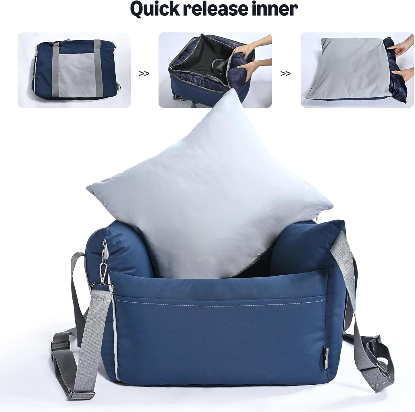 Dog Car Seat, Pet Booster Car Seat for Small Medium Dogs