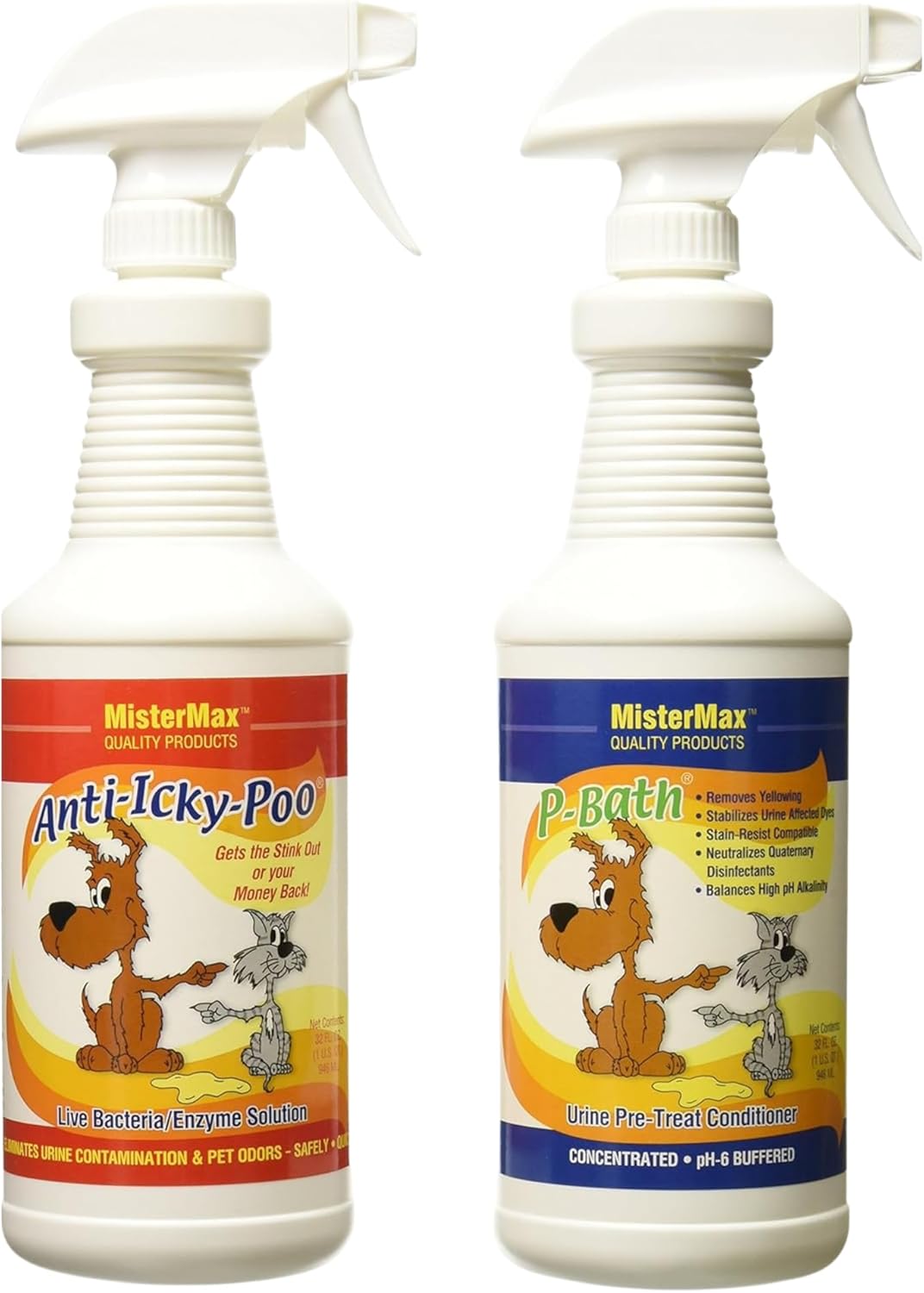 Anti Icky Poo Enzyme Cleaner Spray Combo - Pet Urine Odor